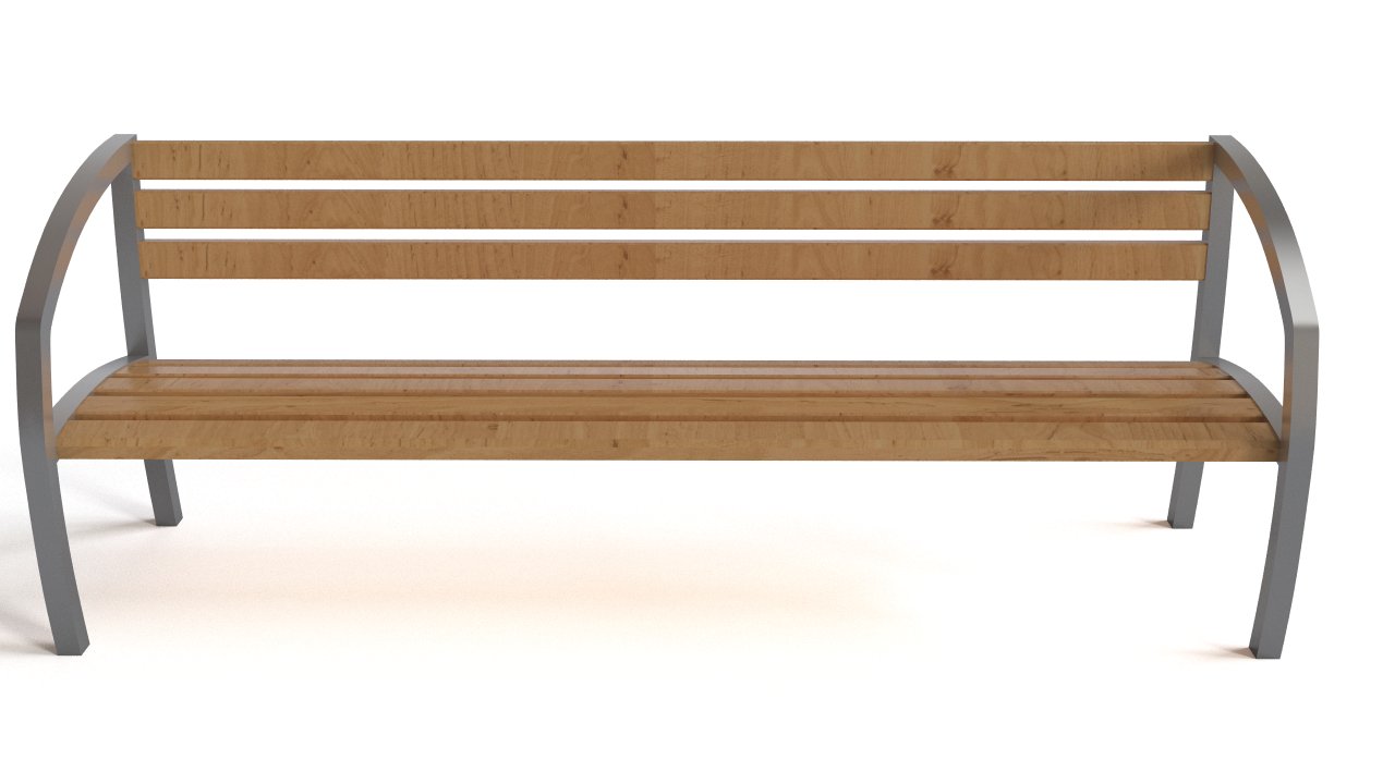 Bench – steel & wood | FlyingArchitecture