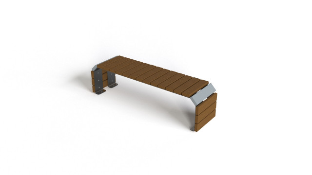 Lumini-K designer exterior bench 3D model
