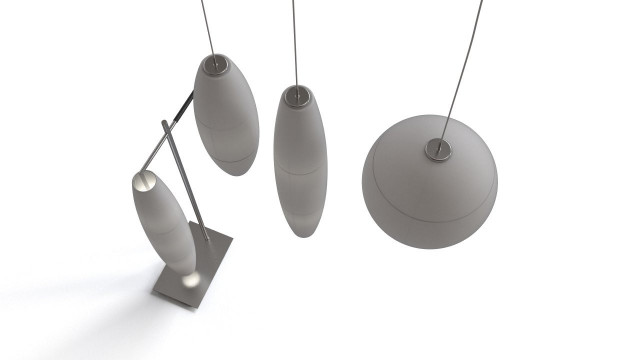 Pendant and stand-alone lamps set