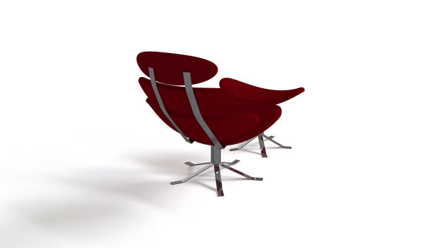 Petal Lounge Chair with ottoman