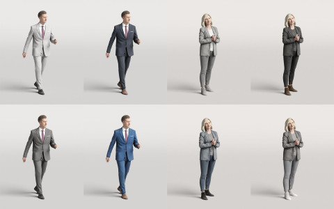Humano3D - Business 3D people - vol.1