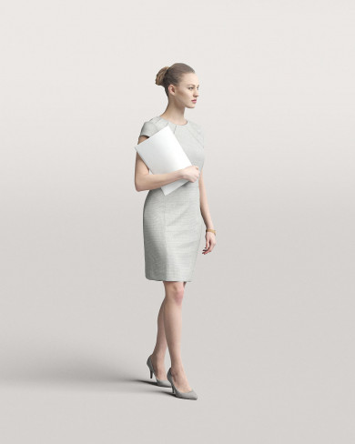 3D Business people - Woman 02