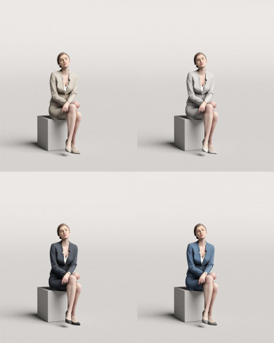 3D Business people - Woman 03