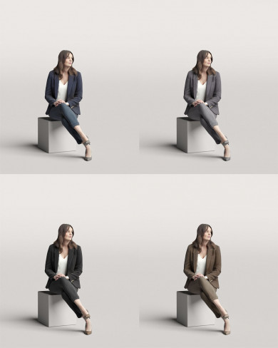 3D Business people - Woman 05
