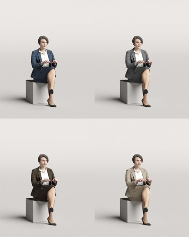 3D Business people - Woman 07