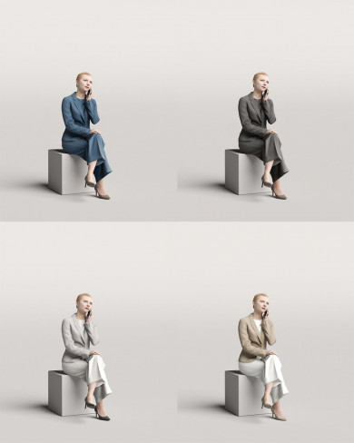 3D Business people - Woman 08