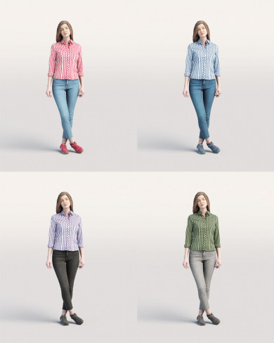 3D Casual people - Woman 02