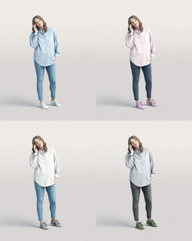 3D Casual people - Woman 05