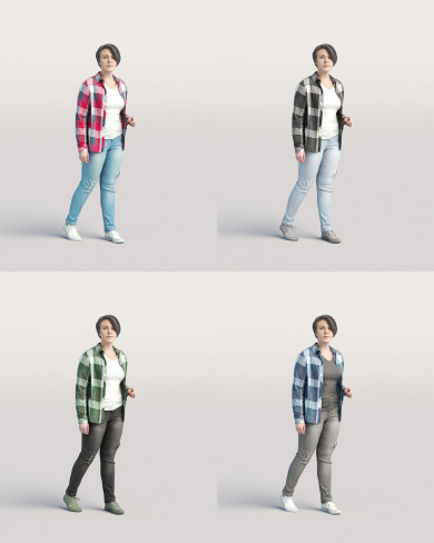3D Casual people - Woman 07