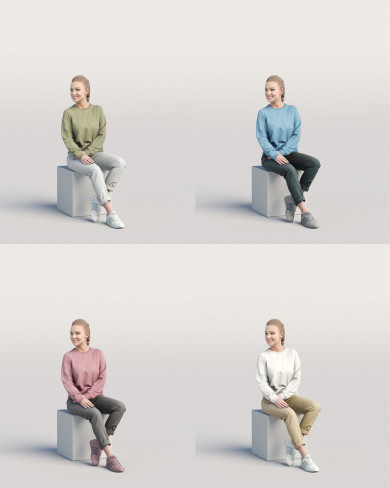 3D Casual people - Woman 08