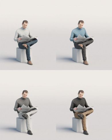 3D Casual people - Man 08