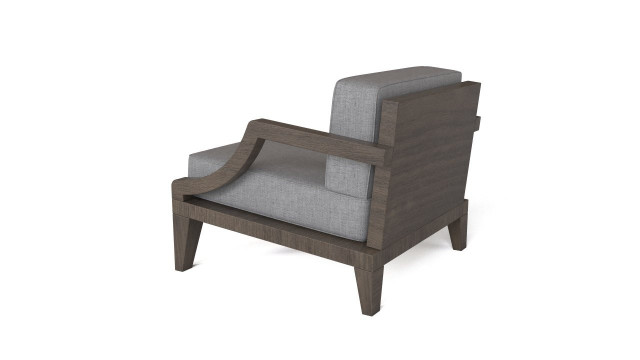 Wooden base armchair