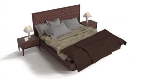 Woven double bed