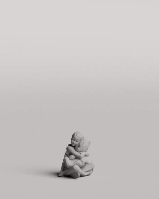 3D casual people - child with a teddy bear vol.05/03
