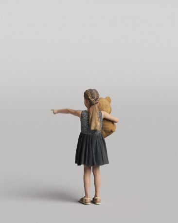 3D casual people - Child with a toy vol.05/04