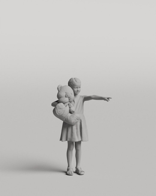 3D casual people - Child with a toy vol.05/04