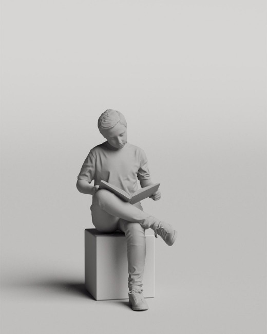 3D casual people - reading kid vol.05/11