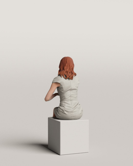 3D people - Sitting woman vol.06/02