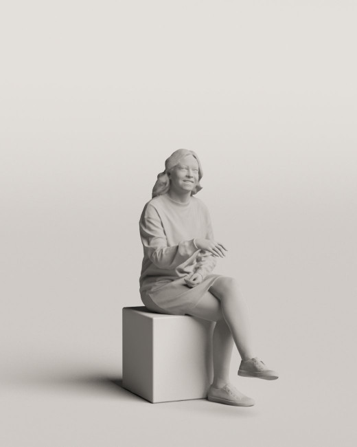 3D people - Sitting woman vol.06/03