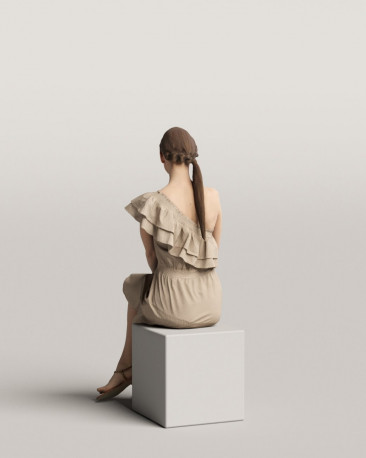 3D people - Sitting woman vol.06/04