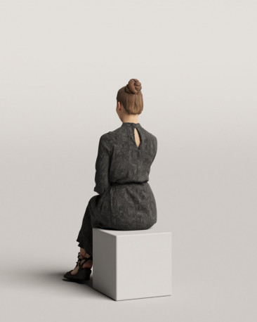 3D people - Sitting woman vol.06/11