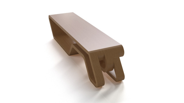 Wooden designer bench