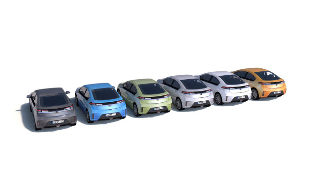 City cars models - collection E