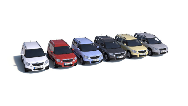 City cars models - collection E