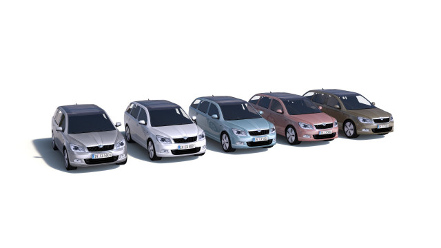 City cars models - collection F