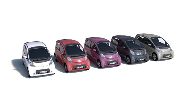 City cars models - collection F