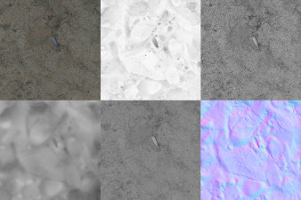 Scanned Playground Sand Soil - PBR