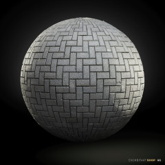 Scanned Herringbone Pavement - PBR