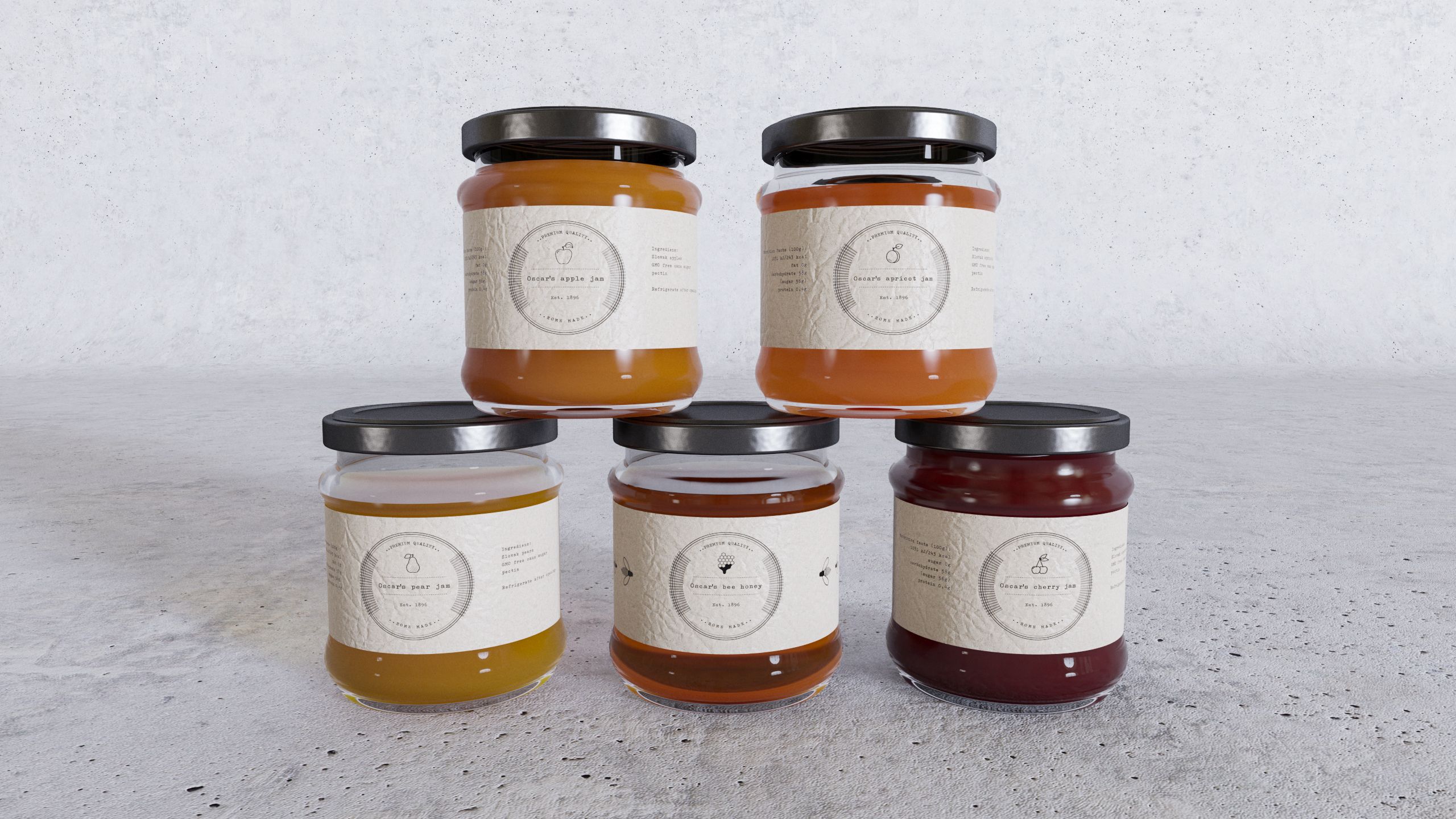 Jam and honey jars | FlyingArchitecture