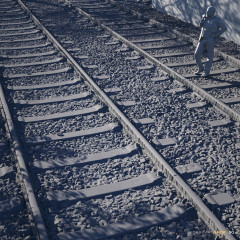 Train tracks - scannned PBR