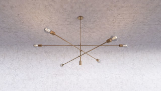 Pole ceiling light