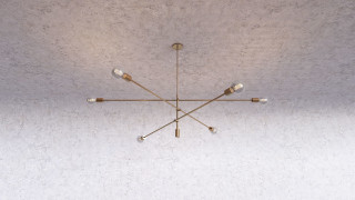 Pole ceiling light