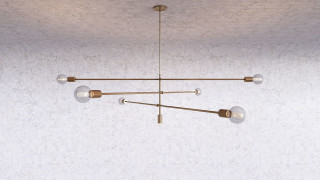 Pole ceiling light