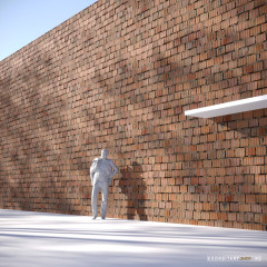 Rough Brick Wall Scanned PBR Texture