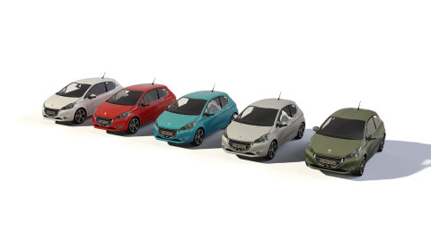 City cars models - collection G