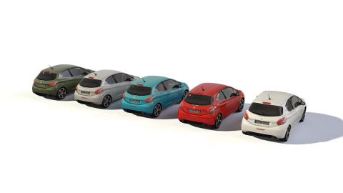 City cars models - collection G
