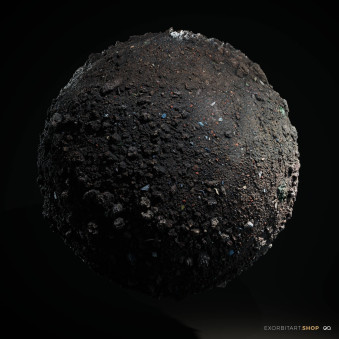 Rough Brown Soil Scanned PBR material