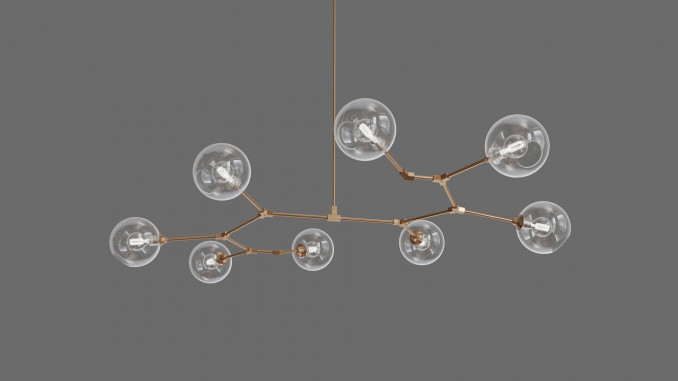 Branching Bubble chandelier