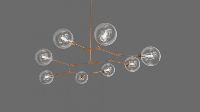 Branching Bubble chandelier
