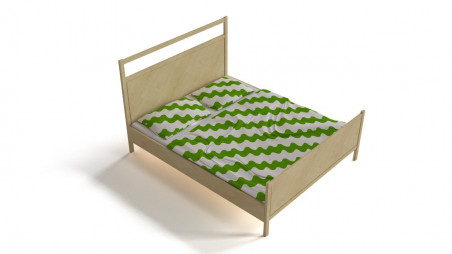 Double bed - wooden