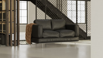 Casual leather sofa