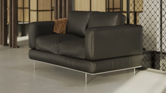 Casual leather sofa