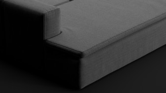 Modular grey sofa